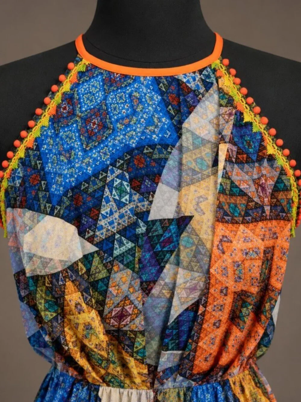 Anthropologie Ranna Gill Condesa Maxi Dress XS Vibrant Bohemian Print - Picture 5 of 7